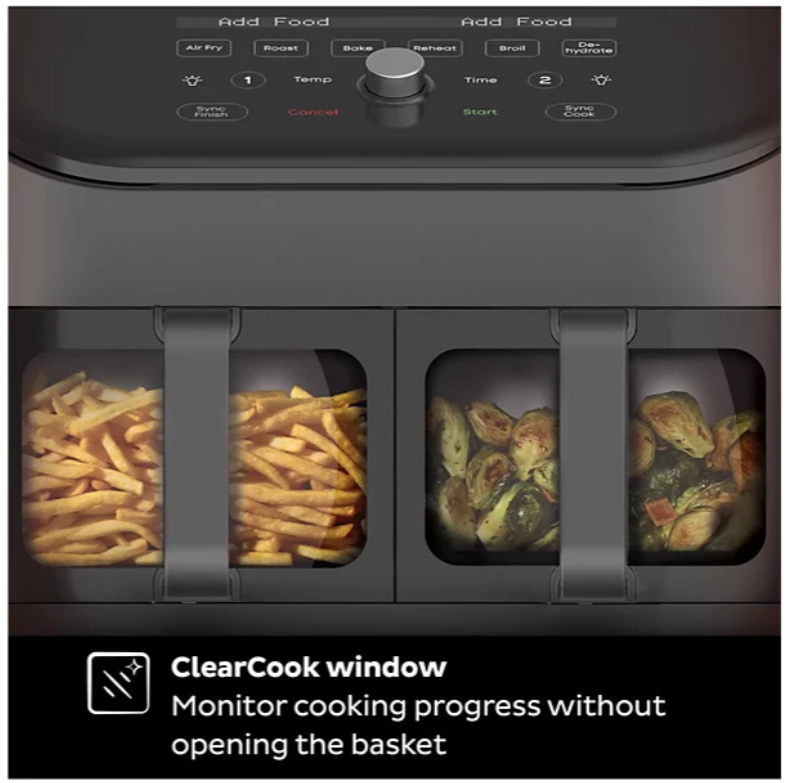 Instant Pot Vortex Plus XL 8 Qt. Dual Basket Air Fryer