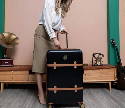 Badgley Mischka Grace Expandable Retro Luggage, Set of 3 New Open Box