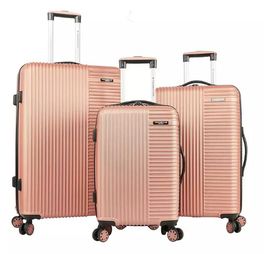 Travelers Club Basette 3-Pc. Hardside Luggage Set - New Open