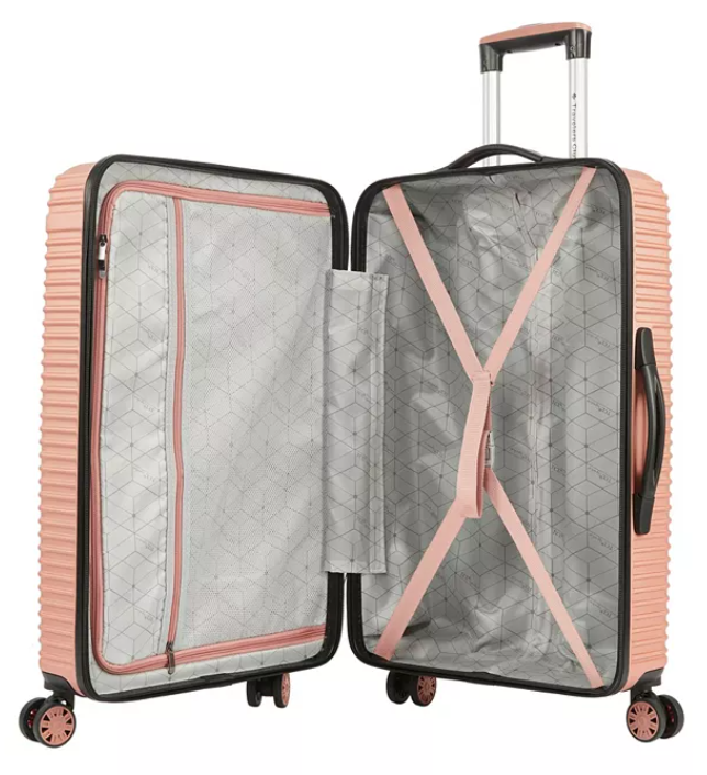 Travelers Club Basette 3-Pc. Hardside Luggage Set - New Open
