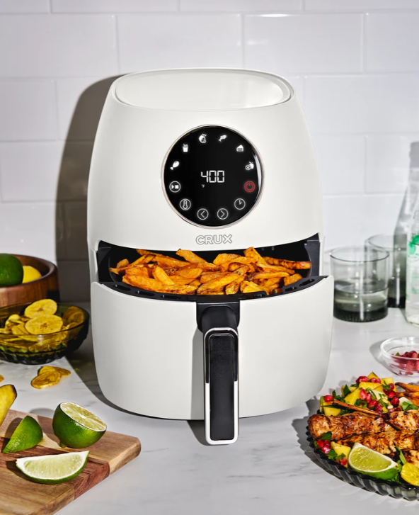 CRUX 3.7QT Digital Air Fryer - White
