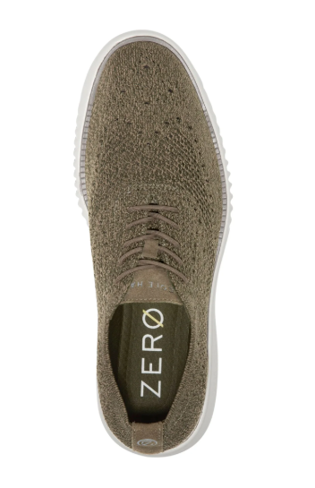 COLE HAAN Mens Gray Perforated Cushioned Stitchlite Round Toe Lace-Up Oxford Shoes 9 M